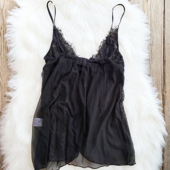 Sheer Lace Chemise Slip Babydoll Set with G-String - Picture 3 of 5